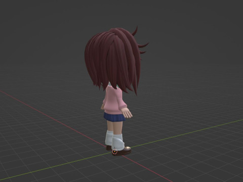 Momo Ayase SD - Dandadan 3D-Modell