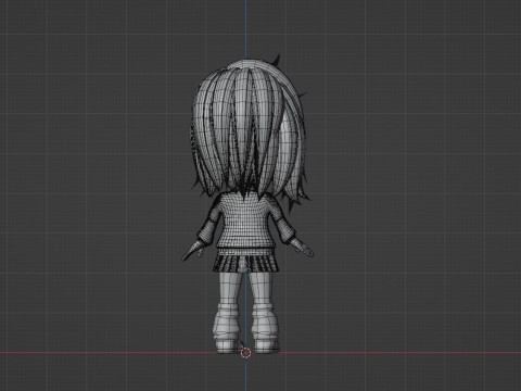 Momo Ayase SD - Dandadan 3D-Modell