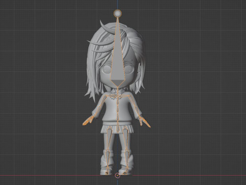 Momo Ayase SD - Dandadan 3D-Modell