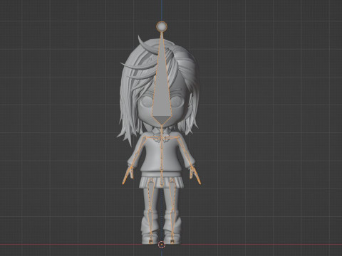 Momo Ayase SD - Dandadan 3D-Modell