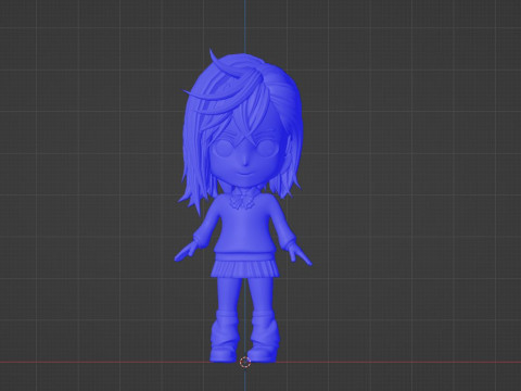 Momo Ayase SD - Dandadan 3D-Modell