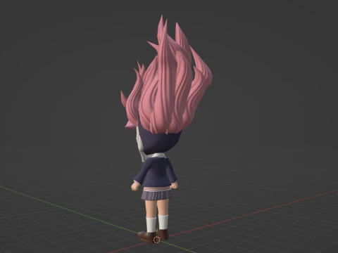 Aira Acrobatic Silky SD - Dandadan 3D Model