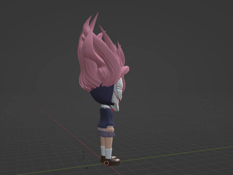 Aira Acrobatic Silky SD - Dandadan 3D Model