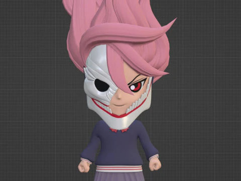 Aira Acrobatic Silky SD - Dandadan 3D Model