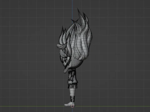 Aira Acrobatic Silky SD - Dandadan 3D Model