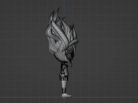 Aira Acrobatic Silky SD - Dandadan 3D Model