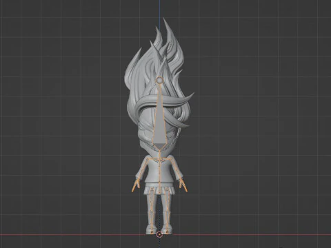 Aira Acrobatic Silky SD - Dandadan 3D Model