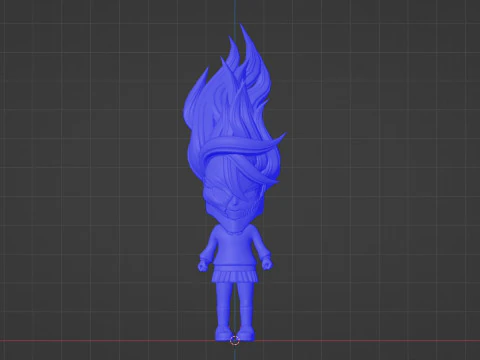 Aira Acrobatic Silky SD - Dandadan 3D Model