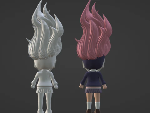 Aira Acrobatic Silky SD - Dandadan 3D Model