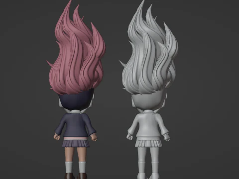 Aira Acrobatic Silky SD - Dandadan 3D Model