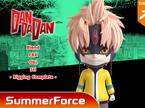 Jiji Evil eye SD - Dandadan 3D Model