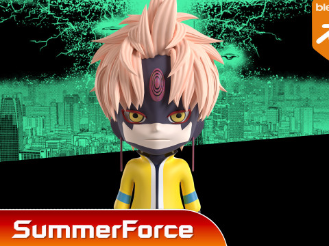 Jiji Evil eye SD - Dandadan 3D Model