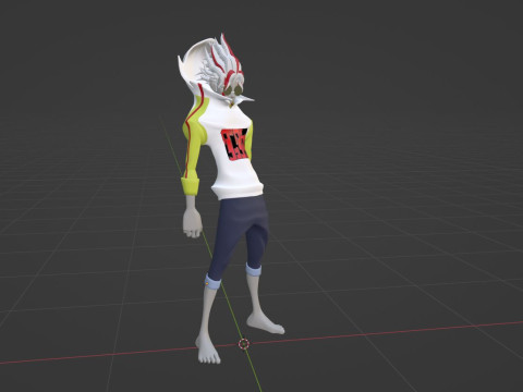 Okarun Turbo Granny Form - Dandadan 3D Модель