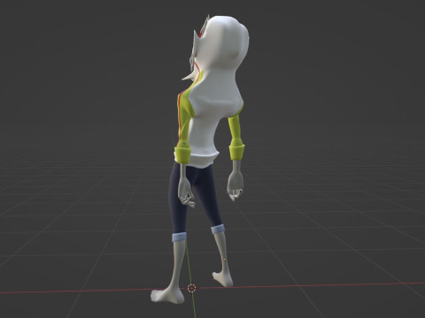 Okarun Turbo Granny Form - Dandadan 3D Модель