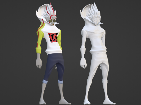 Okarun Turbo Granny Form - Dandadan 3D Модель