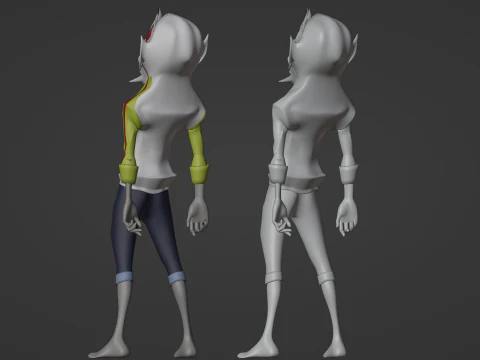 Okarun Turbo Granny Form - Dandadan 3D Model