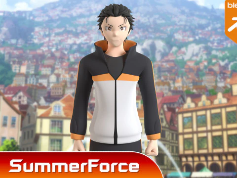 Natsuki Subaru - ReZero 3D Model