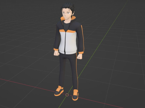 Natsuki Subaru - ReZero Modello 3D