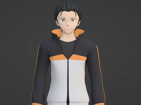 Natsuki Subaru - ReZero Modello 3D