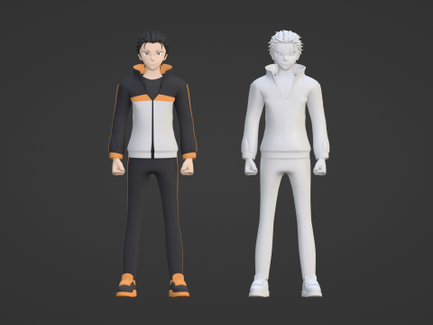 Natsuki Subaru - ReZero Modello 3D