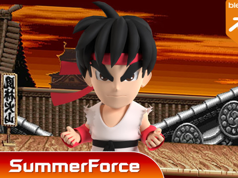 Ryu SD - Street Fighter 3Dモデル