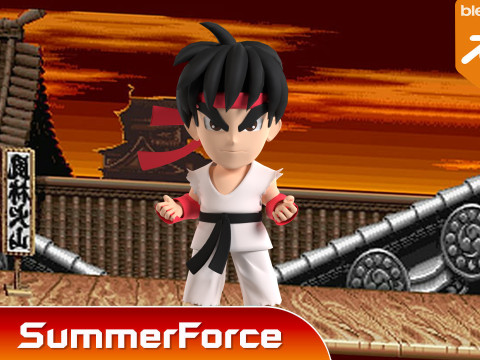 Ryu SD - Street Fighter 3Dモデル