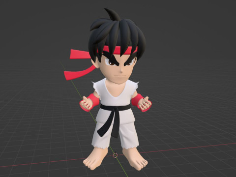 Ryu SD - Street Fighter 3Dモデル