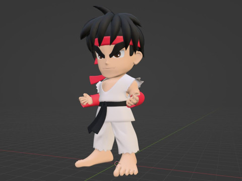 Ryu SD - Street Fighter 3Dモデル