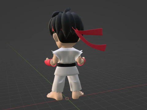 류SD - 스트리트 파이터 3D 모델