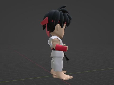Ryu SD - Street Fighter 3Dモデル