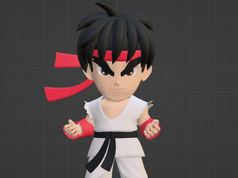 Ryu SD - Street Fighter 3Dモデル