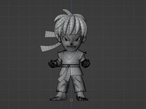 Ryu SD - Street Fighter 3Dモデル