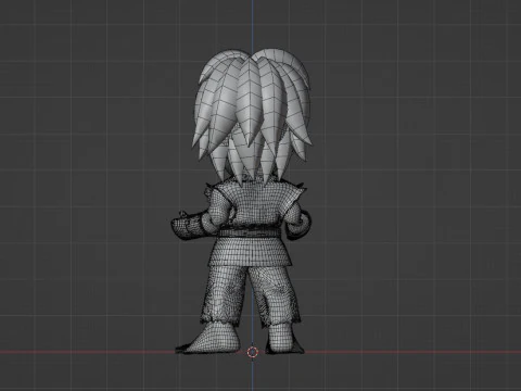Ken SD - Street Fighter 3D Model