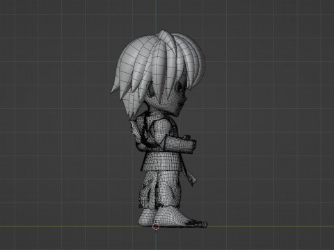 Ken SD - Street Fighter 3D Модель