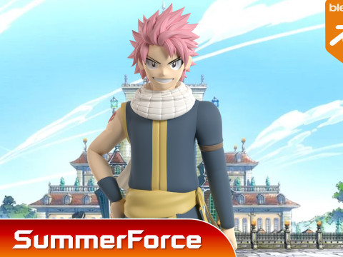 Natsu Dragneel - Fairy Tail 3D Model