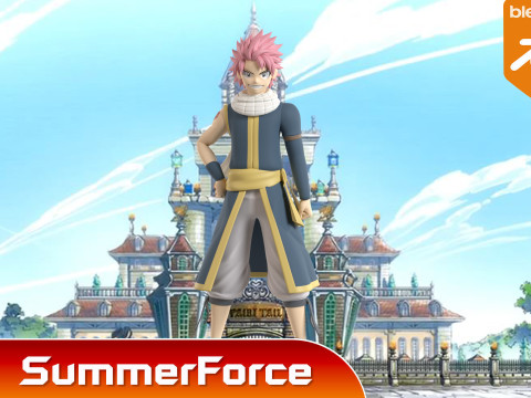 Natsu Dragneel - Fairy Tail 3D Model