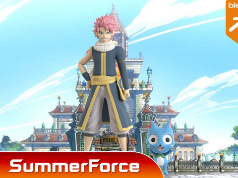 Natsu Dragneel - Fairy Tail 3D Model