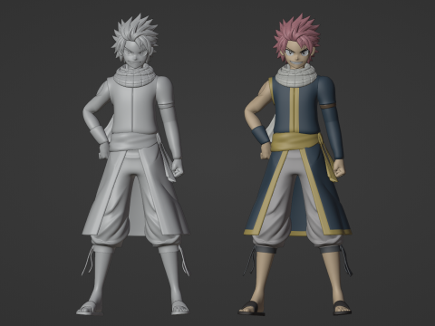 Natsu Dragneel - Fairy Tail 3D Model