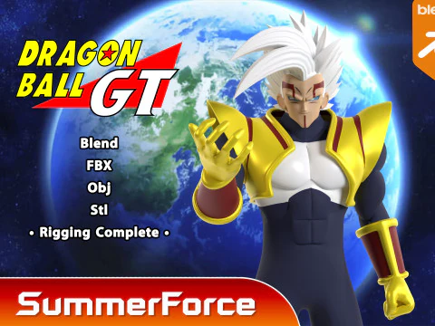 Super Baby Vegeta 2 - Dragonball GT 3D Model