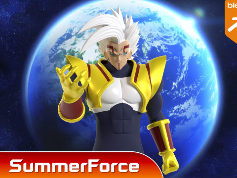 Super Baby Vegeta 2 - Dragonball GT 3D Модель