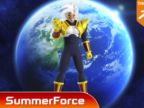 Super Baby Vegeta 2 - Dragonball GT 3D Модель