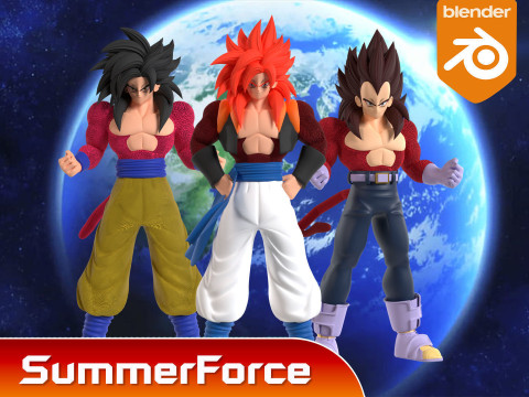 Super Baby Vegeta 2 - Dragonball GT 3D Модель