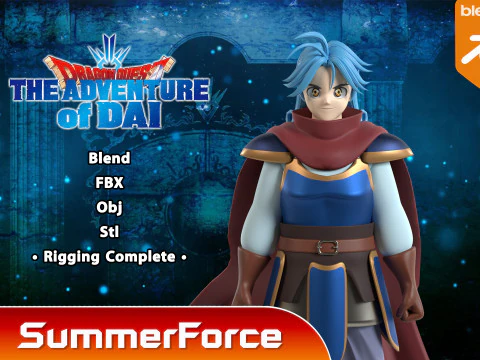 Avan - Dragon Quest A Aventura de Dai Modelo 3D