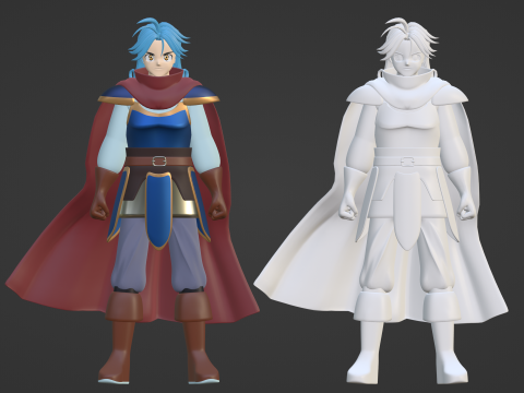 Avan - Dragon Quest The Adventure of Dai Model 3D