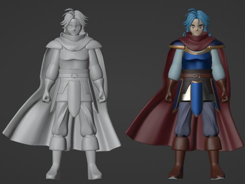 Avan - Dragon Quest The Adventure of Dai Model 3D