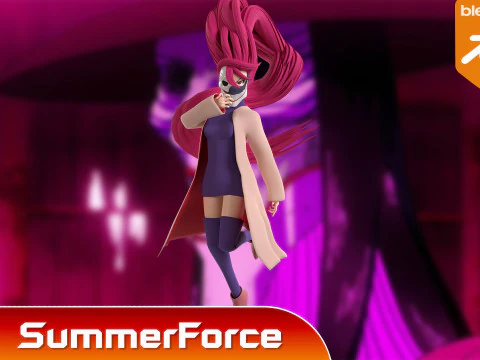 Aira Acrobatic Silky Form - Dandadan 3D Model