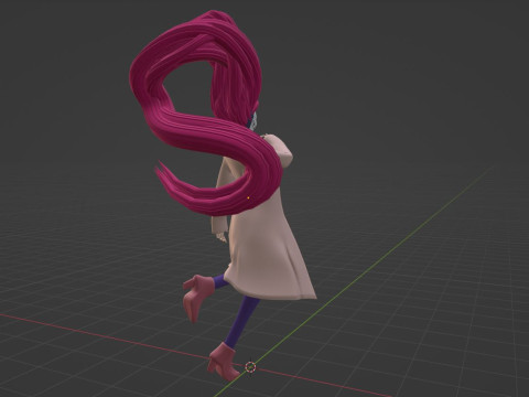 Aira Acrobatic Silky Form - Dandadan Model 3D