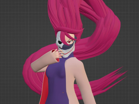 Aira Acrobatic Silky Form - Dandadan Model 3D