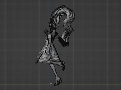 Aira Acrobatic Silky Form - Dandadan Model 3D