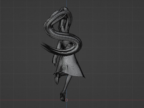 Aira Acrobatic Silky Form - Dandadan Model 3D